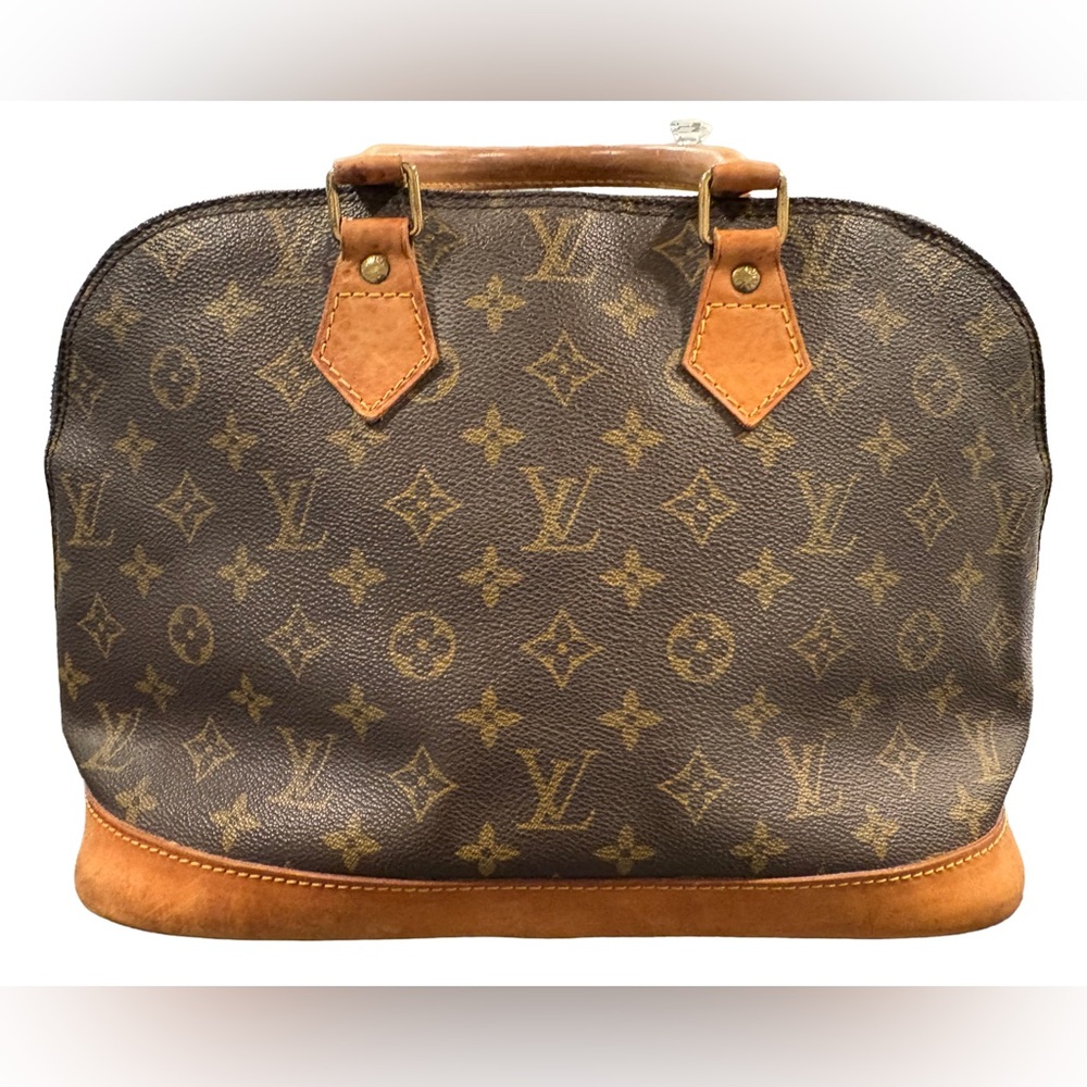 Louis Vuitton Tan and Brown Monogram Satchel